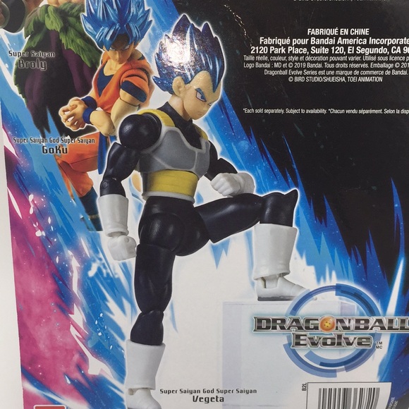Dragonball Evolve Super Saiyan God Super Saiyan Vegeta Bandai 6” Action Figure - Picture 8 of 9